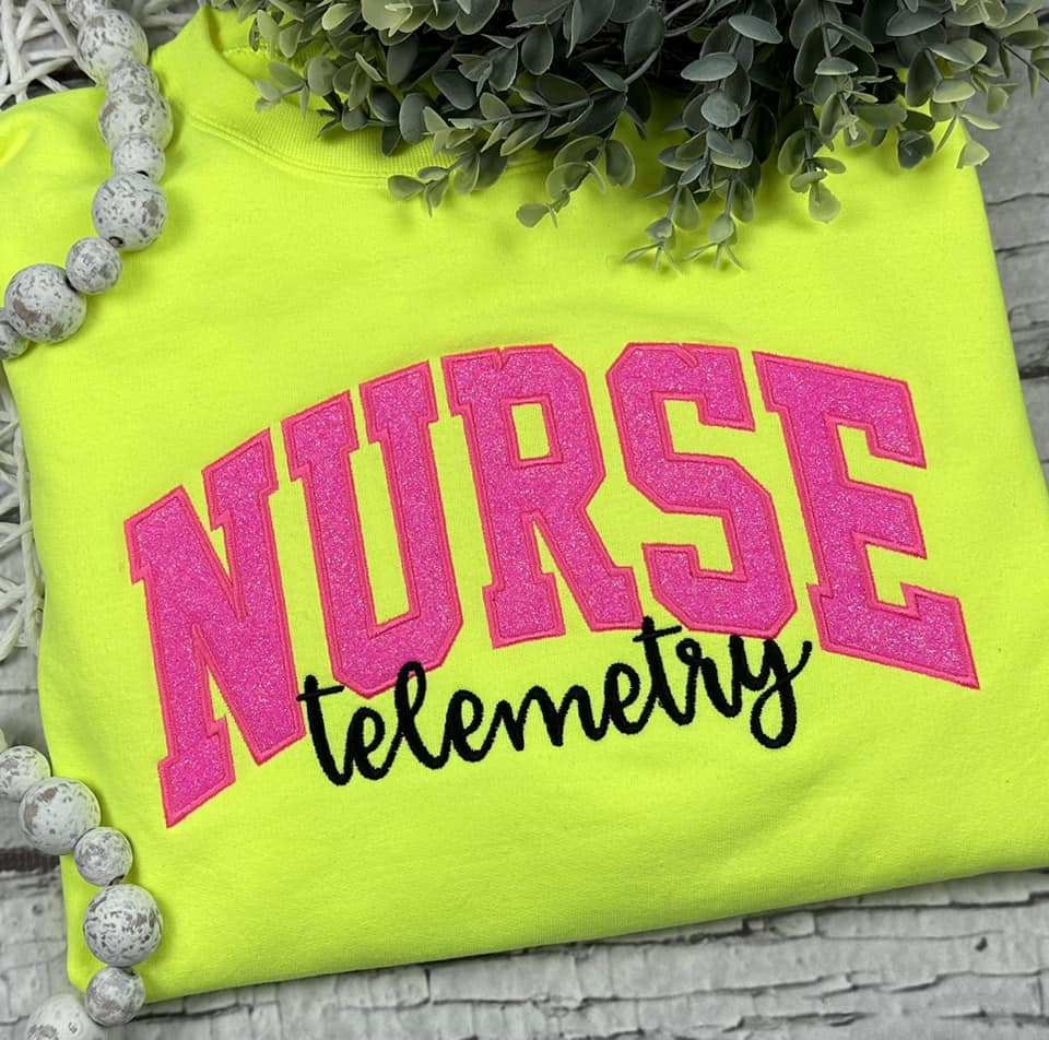 GLITTER Satin Stitch Title