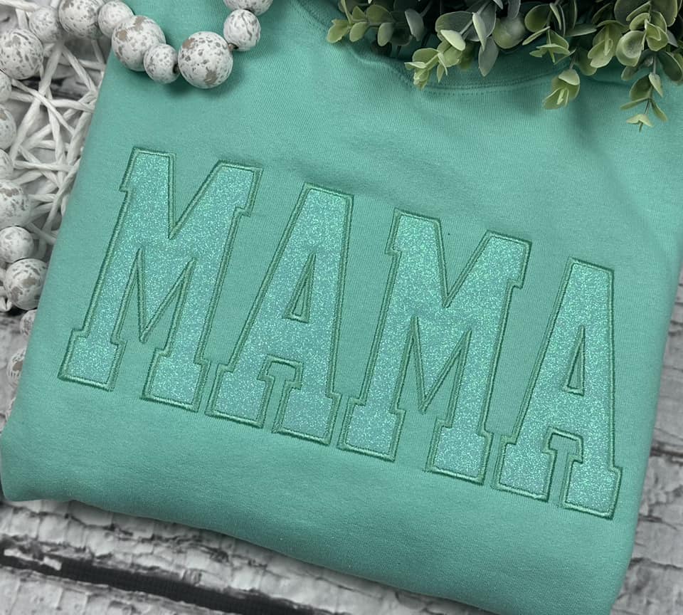 GLITTER Satin Stitch Title