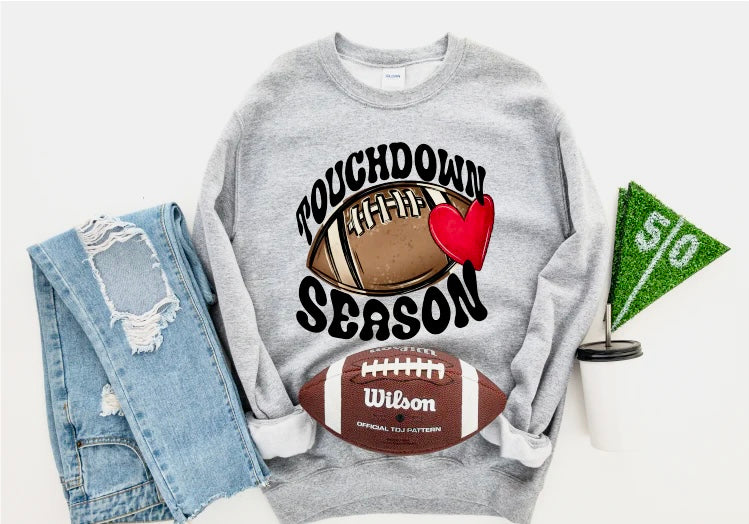 Football Touchdown Season Heart